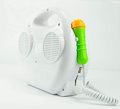 X4 Tech Bobby Joey CD-speler voor kinderen CD, SD, USB Incl. karaoke-functie, Incl. microfoon Wit, Groen