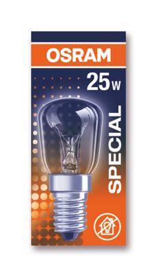 Osram gloeilamp z/refl helder Special T, helder, diam 26mm, buisvormig, 25W