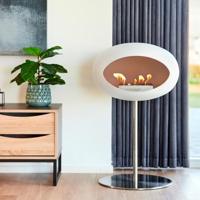 Le Feu Biohaard Wit Ground Steel Low - Roestvrij Staal - thumbnail