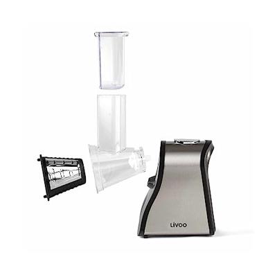 LIVOO DOP192 Multifunctionele elektrische rasp - Zwart en grijs