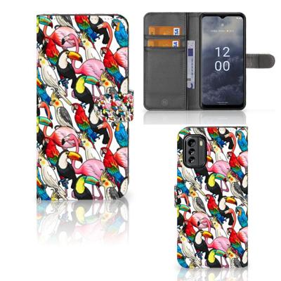 Nokia G60 | Telefoonhoesje | Met pasjeshouder | Birds