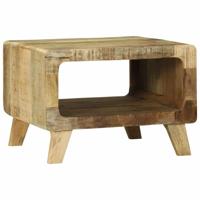 Salontafel Bruin 50 x 50 x 35 cm Massief ruw mangohout - thumbnail