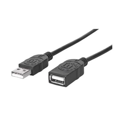 Manhattan 338653-CG USB-kabel USB 2.0 USB-A stekker, USB-A bus 1.80 m Zwart Vergulde steekcontacten, UL gecertificeerd Manhattan 338653-CG USB-kabel USB 2.0 USB-A stekker, USB-A bus 1.80 m Zwart Vergulde steekcontacten, UL gecertificeerd