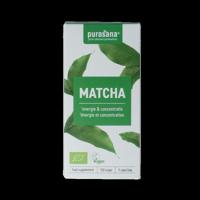 Purasana Matcha vegan bio 100 Vegetarische capsules - thumbnail
