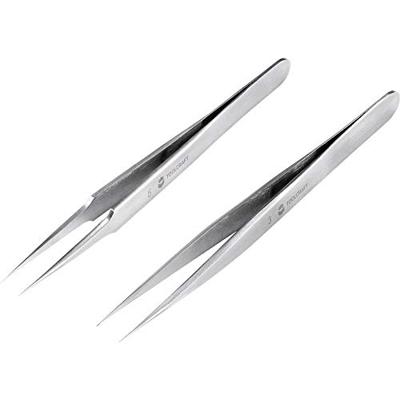 TOOLCRAFT TO-5861034 Pincetset 2-delig Spits, superfijn 120 mm