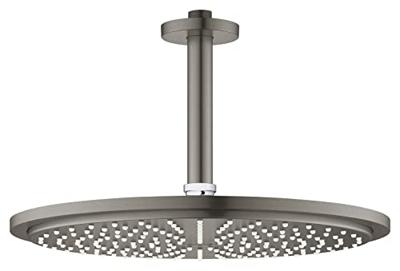 Grohe Regendouche Rainshower Cosmopolitan Metal Met Plafondbuis Hard Graphite Geborsteld