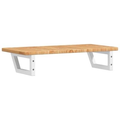 Badkamer wandschap staal en massief eikenhout