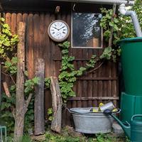 NeXtime NE-4305BR Buitenweerstationklok 40,5 cm Metaal Bruine Hyacint - thumbnail