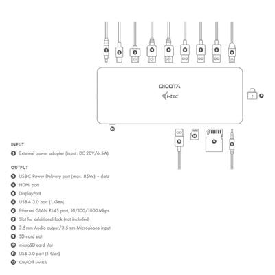 Dicota D31953 USB-C dockingstation Geschikt voor merk (dockingstation): Universeel USB-C Power Delivery