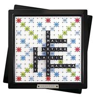 SCRABBLE - Scrabble Deluxe - Bordspel - Scrabble zwart en zilver met draaibord en inkepingssysteem - thumbnail