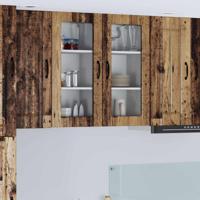 Keukenkast 2 pcs Oudhout 40 x 31 x 80 cm Bewerkt hout - thumbnail