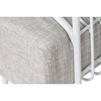 Sofa Home ESPRIT Wit Beige Metaal 180 x 66 x 66 cm - thumbnail