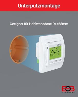 Elektrobock 8594012226159 PT712 Kamerthermostaat 1 stuk(s) - thumbnail