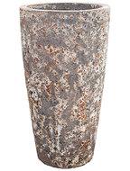 Lava Relic Rust metal partner hoge bloempot 46x85 cm - thumbnail