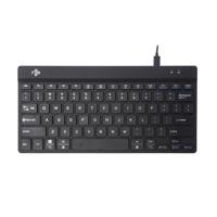R-GO Tools Compact Break Toetsenbord Kabelgebonden QWERTY, US-Engels Zwart Ergonomisch - thumbnail