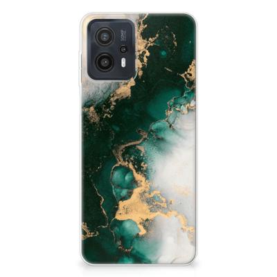 TPU Siliconen Hoesje voor Motorola Moto G23 | G13 Marmer Groen TPU Siliconen Hoesje voor Motorola Moto G23 | G13 Marmer Groen