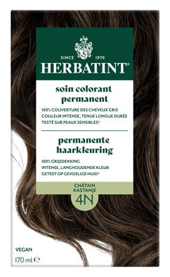 Herbatint Permanente Haarkleuring 4N Kastanje Herbatint Permanente Haarkleuring 4N Kastanje