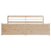 Bedframe met hoofdbord massief grenenhout 180x200 cm - thumbnail