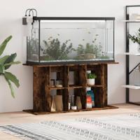 VidaXL Aquariumstandaard 120x40x60 cm bewerkt hout gerookt eikenkleur - thumbnail