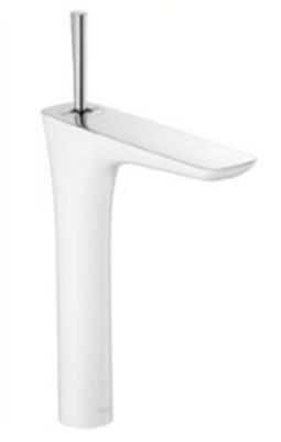 Hansgrohe PuraVida wastafelkraan verhoogd met push open garnituur chroom 15072000