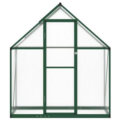 VidaXL Tuinkas met basisframe 169x58x195 cm aluminium groen