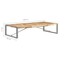 Salontafel 180x90x40 cm ruw mangohout - thumbnail