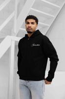 Jorcustom Fleece Custom University Zipped Hoodie Heren Zwart - Maat M - Kleur: Zwart | Soccerfanshop - thumbnail