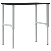 Werkbank 100x60x(71,5-98) cm eikenhout donkerbruin - thumbnail