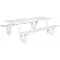 Picknicktafel Breeze aluminium wit - thumbnail