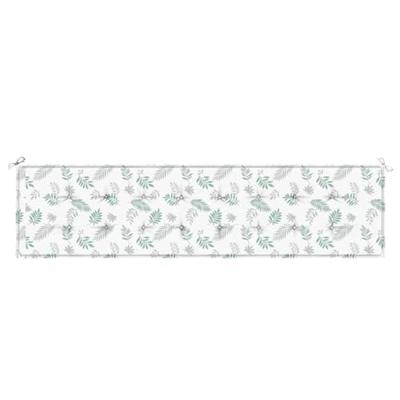 VidaXL Tuinbankkussen bladpatroon 200x50x3 cm stof