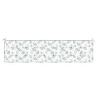 VidaXL Tuinbankkussen bladpatroon 200x50x3 cm stof - thumbnail