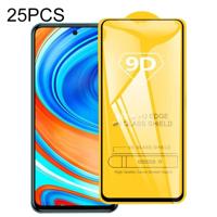 Voor Xiaomi Redmi Note 9 Pro Max 25 PCS 9D Volledige lijm Full Screen Tempered Glass Film - thumbnail
