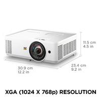 ViewSonic PS502X - DLP projector - UHP - 4000 ANSI lumens - XGA (1024 x 768) - 4:3 - 720p - thumbnail