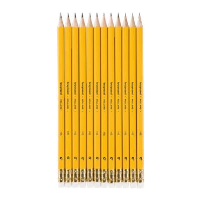 Potlood bruynzeel burotek hb met gum | 12 stuks