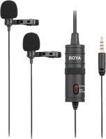 BOYA BY-M1DM Duo dasspeld-microfoon voor smartphone en camera - thumbnail