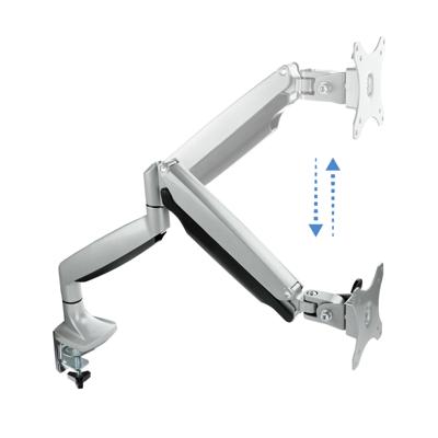 TooQ DB3032TNR-S flatscreen mount voor 1 monitor of LED/LCD-tv (van 13 inch tot 32 inch, tot 9 kg, in hoogte verstelbaar, helling +/-60 graden en 360 graden draaibaar, VESA 75 x 75/100 x 100, zwart)