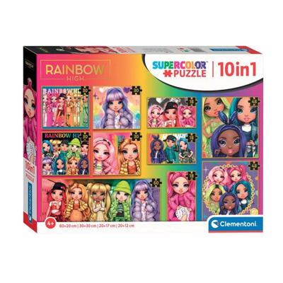 Clementoni legpuzzel super color 10in1 rainbow high Clementoni legpuzzel super color 10in1 rainbow high