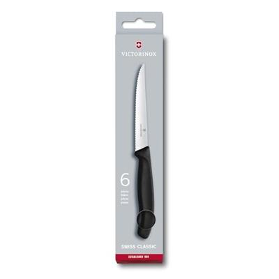 Victorinox Steakmessen zwart 6 stuks