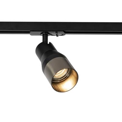 QAZQA Moderne spot zwart met gunmetal voor railsysteem 1-fase GU10