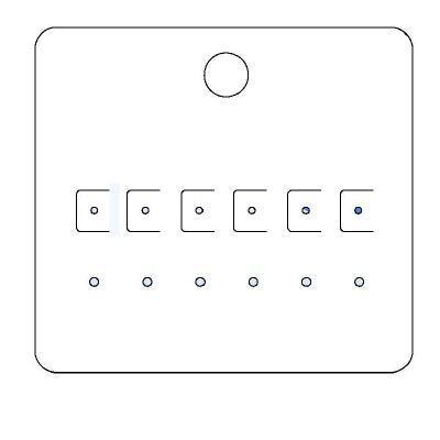 Byoux-kaartje type 20 - bxh 85x78 mm