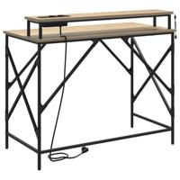 Bureau met plank Sonoma eiken 100 x 50 x 86.5 cm Bewerkt hout - thumbnail