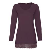 Longshirt met kant, pruim 38 - thumbnail