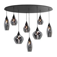 Highlight Hanglamp Cambio 8 lichts ovaal L 100 cm zwart - thumbnail