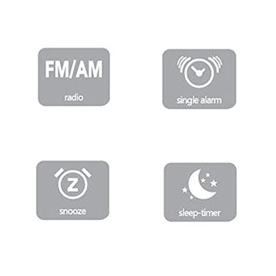 Silva Schneider UR 1967 FM wekkerradio met LED-display, AUX, FM, zwart