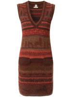 Hermès 1998-2004 pre-owned sleeveless knitted dress - Brown - thumbnail