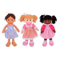 Johntoy Baby rose zachte pop, 40cm. - thumbnail