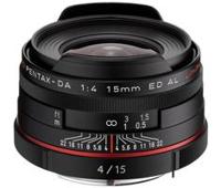Pentax 15mm F/4.0 zwart ED AL Limited HD DA - thumbnail