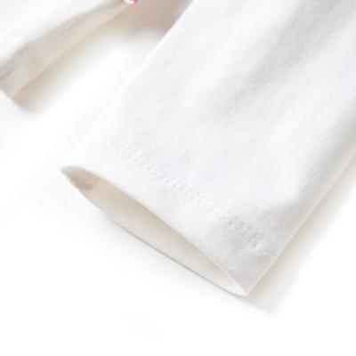 Kindershirt met lange mouwen dierenprint 116 ecrukleurig