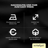 Schlafgut Schlafgut EASY Jersey Elasthan Hoeslaken M - 120x200 - 130x220 799 Off-Black - thumbnail