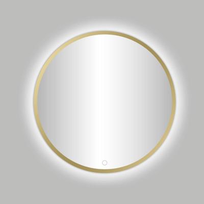Best Design Badkamerspiegel Venetië Nancy LED Verlichting 100x100 cm Rond Mat Goud Best Design Badkamerspiegel Venetië Nancy LED Verlichting 100x100 cm Rond Mat Goud